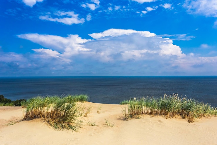 Foto schöner blick auf das meer gegen den himmel