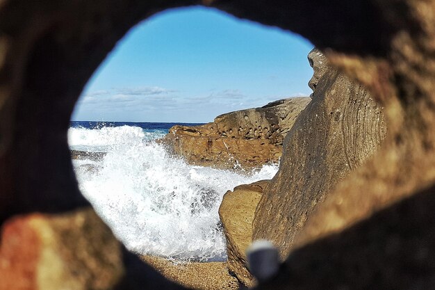 Foto schöner blick auf das meer gegen den himmel