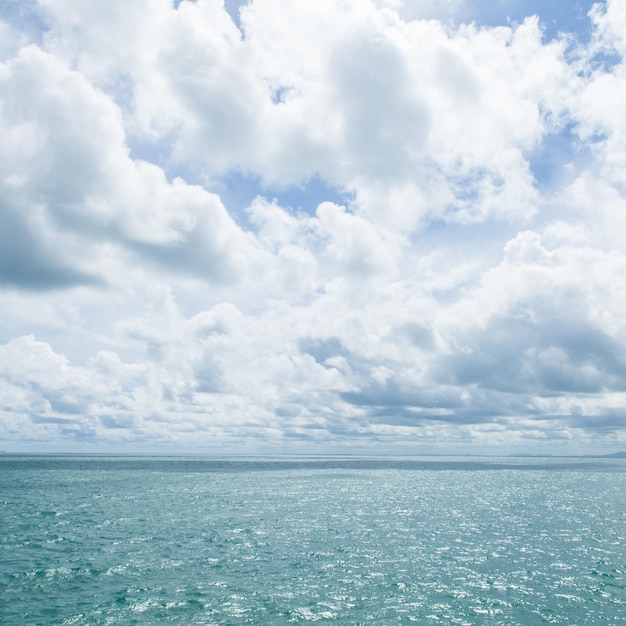 Schöner Blick auf das Meer gegen den Himmel