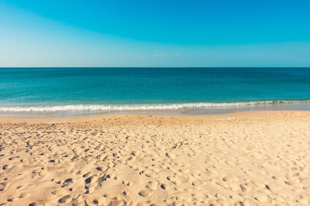 Foto schöner blick auf das meer gegen den himmel