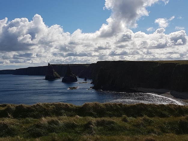 Foto schöner blick auf das meer gegen den himmel