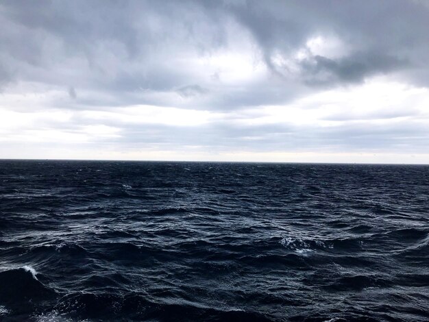 Schöner Blick auf das Meer gegen den Himmel