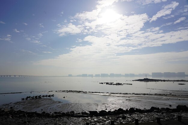 Schöner Blick auf das Meer gegen den Himmel