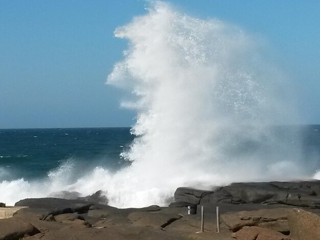 Foto schöner blick auf das meer gegen den himmel