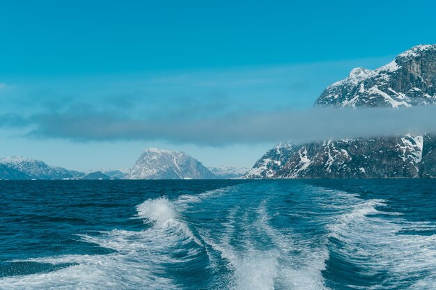 Foto schöner blick auf das meer gegen den himmel