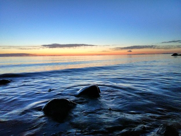 Schöner Blick auf das Meer gegen den Himmel