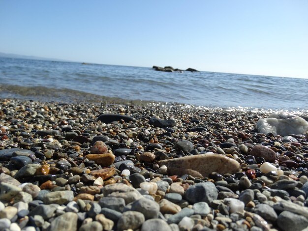 Foto schöner blick auf das meer gegen den himmel