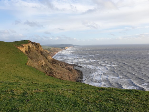 Foto schöner blick auf das meer gegen den himmel