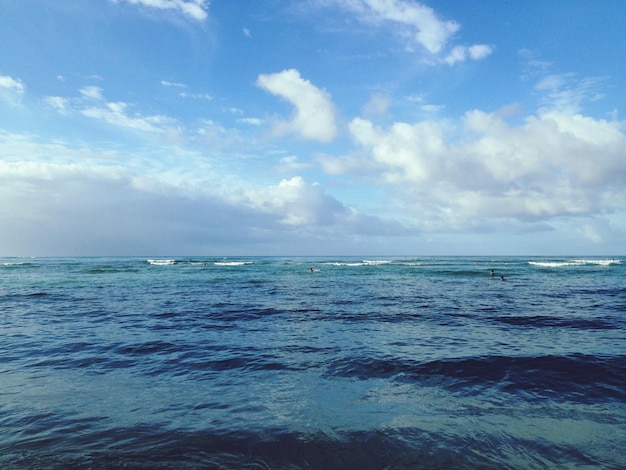 Schöner Blick auf das Meer gegen den Himmel