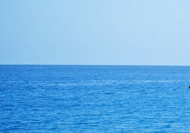 Foto schöner blick auf das meer vor klarem himmel