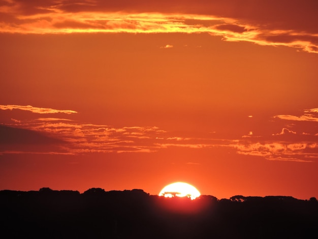 Schöner Blick auf den Sonnenaufgang