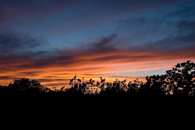 Foto schöner blick auf den sonnenuntergang