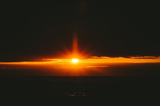 Schöner Blick auf den Sonnenuntergang
