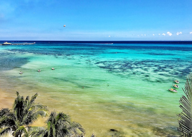 Foto schöner blick auf den strand