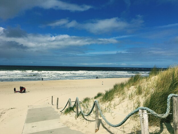 Foto schöner blick auf den strand