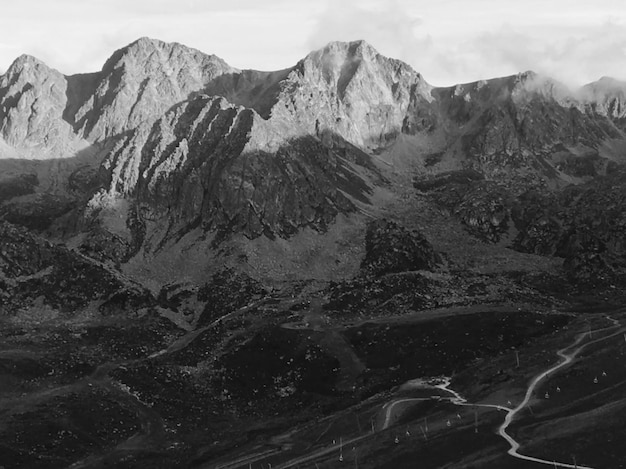 Schöner Blick auf die Berge
