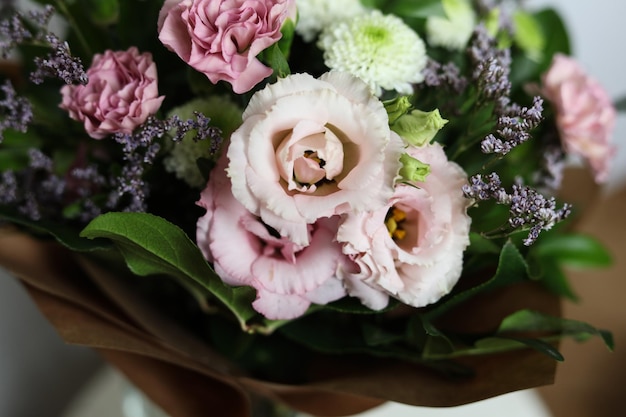 Schöner Blumenstrauß aus nächster Nähe