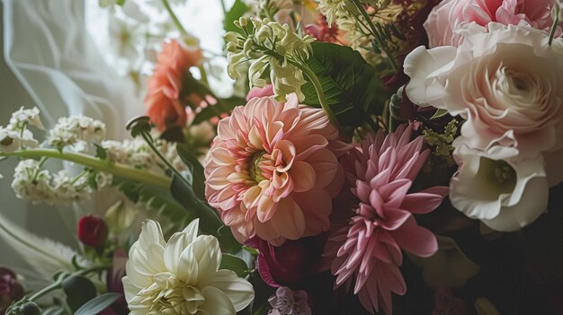 Schöner Blumenstrauß in einer Vase Blumenarrangement