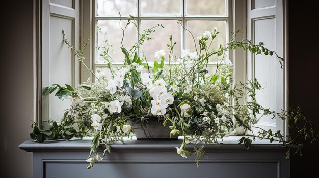 Schöner Blumenstrauß in einer Vase Blumenarrangement