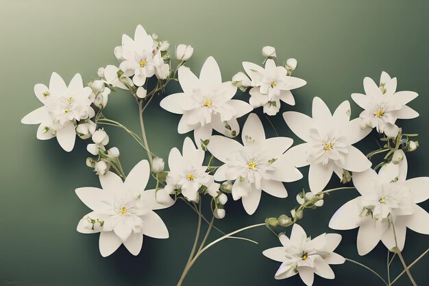 Schöner Blumenwandhintergrund mit erstaunlicher Blütenromantik-Valentinspostkartentapete mit Cre