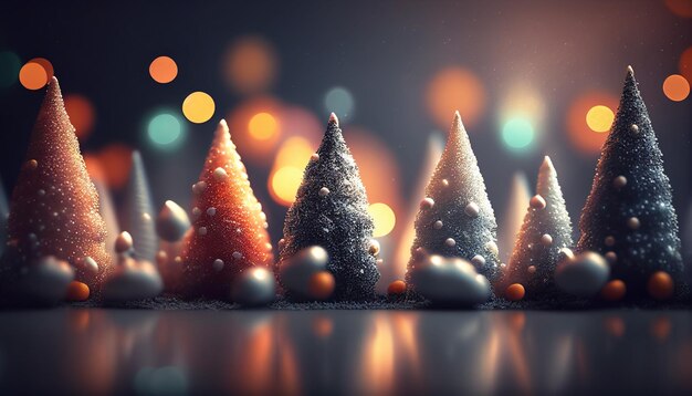 Schöner Bokeh-Weihnachtshintergrund