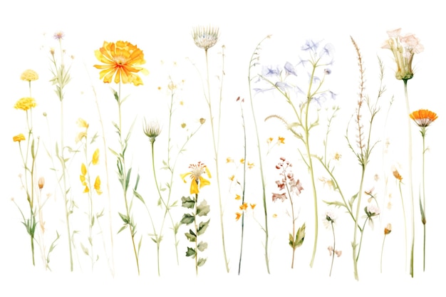 Schöner botanischer Aquarellblumen-Hintergrund