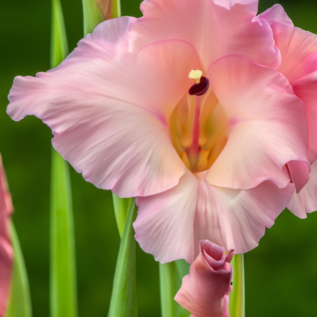 Schöner floraler Hintergrund Nahaufnahme einer rosafarbenen Taglilie