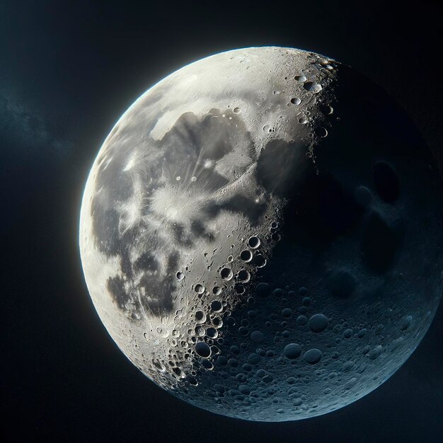 Schöner fotorealistischer Mond