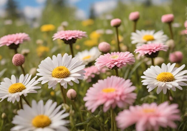 Schöner Frühlingsblumen-Hintergrund Ai erzeugt