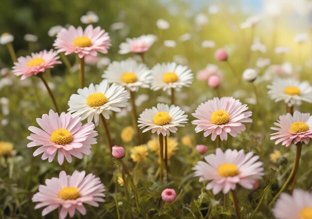 Schöner Frühlingsblumen-Hintergrund Ai erzeugt