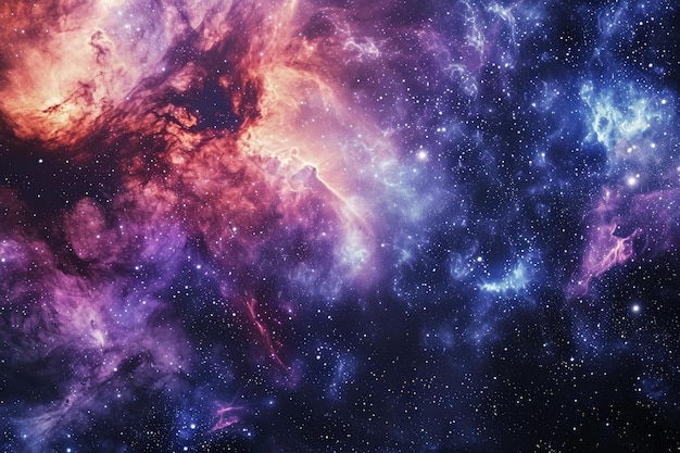Foto schöner galaxien-hintergrund mit sternen und planeten