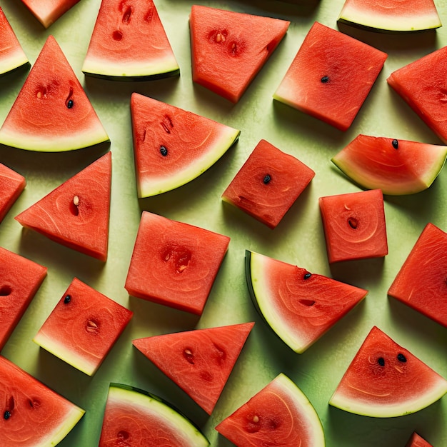 Schöner geschnittener Wassermelonenhintergrund