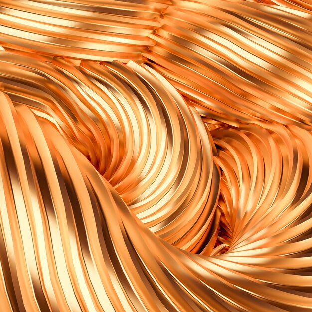 Schöner goldener Hintergrund. 3D-Rendering.