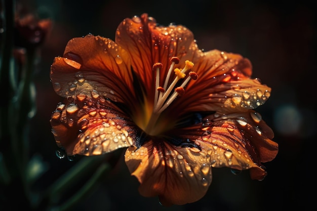 Schöner handgezeichneter Blumenstrauß in einer Vase Generative AI