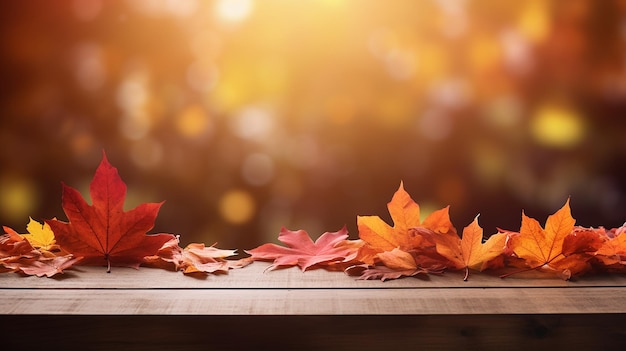 Schöner Herbstnaturhintergrund mit Blätterrand