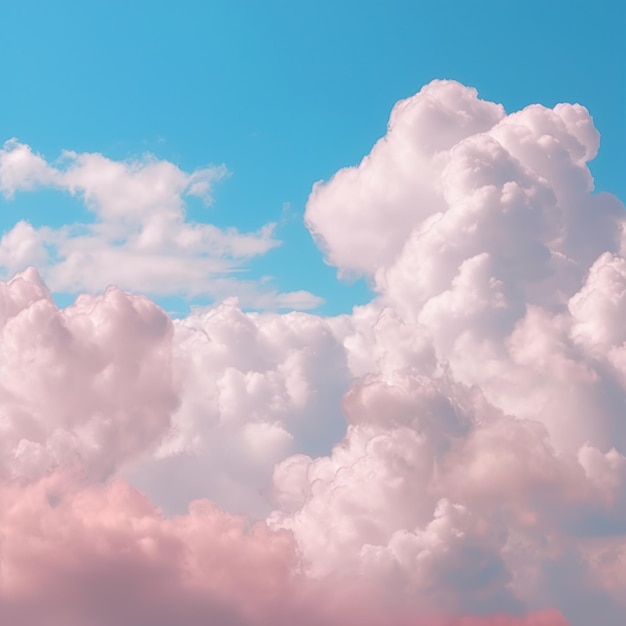 Schöner Himmel auf farbenfrohem Hintergrund mit sanftem Licht