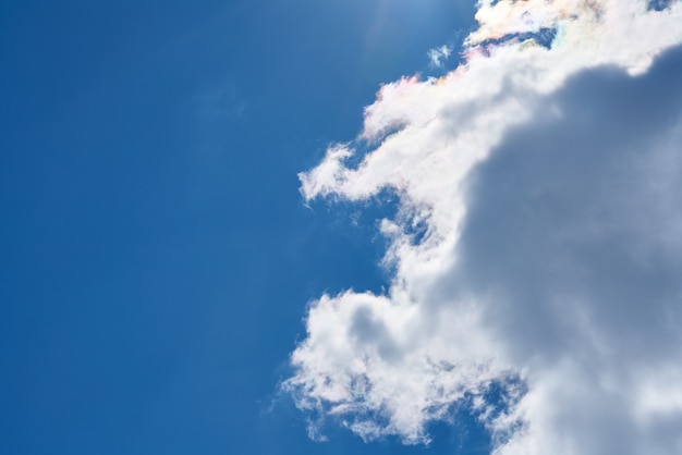 Schöner Himmel mit flauschigen Wolken