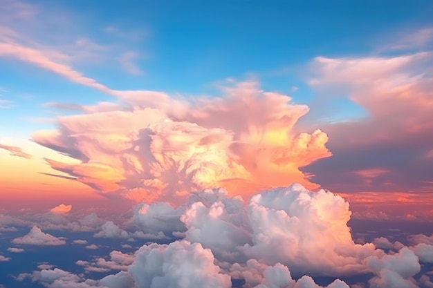 schöner Himmel und Wolken am Abend professionelle Werbefotografie