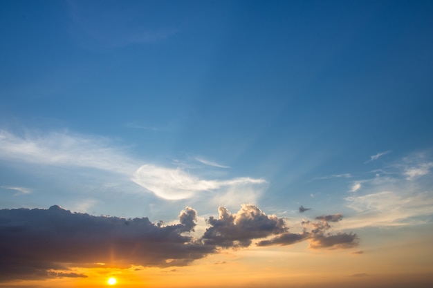 Schöner Himmel Wenn die Sonne scheint