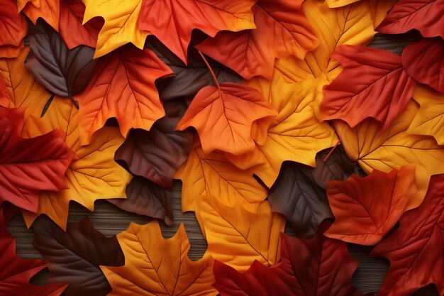 Schöner Hintergrund einer Herbstlandschaft mit bunten, trockenen Blättern