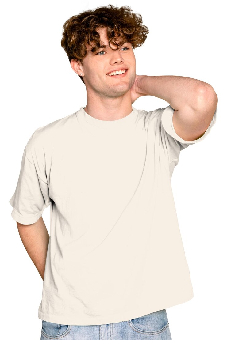 Foto schöner mann png mit lockigem haar durchsichtigem hintergrund