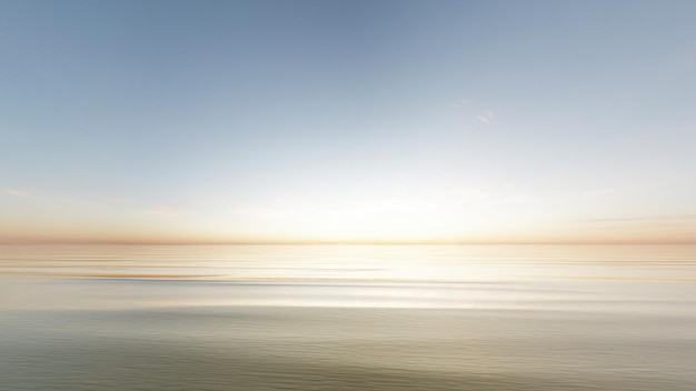 Foto schöner meer- und himmelreflexionshintergrund