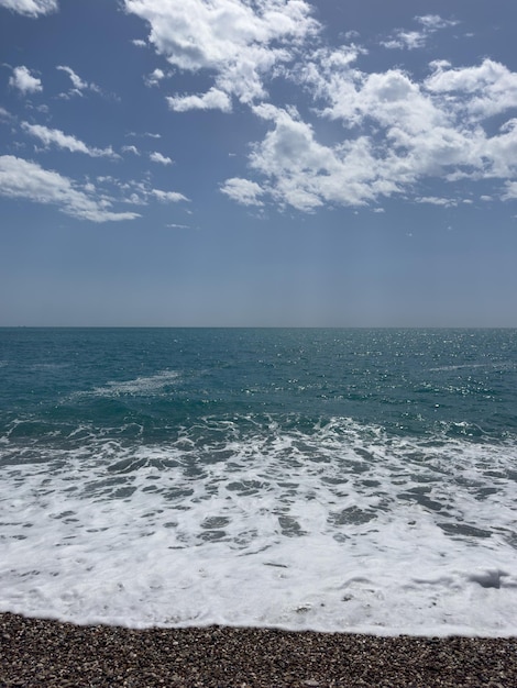 Schöner Meerblick im Sommer