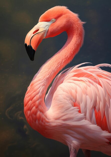 Schöner rosa Flamingo