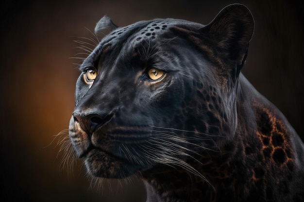 Schöner schwarzer Panther