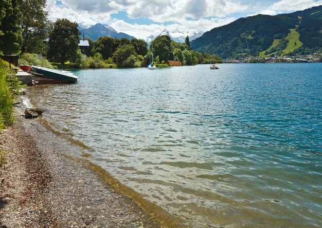 Schöner Sommer Alpensee Aussicht auf den Zeller See