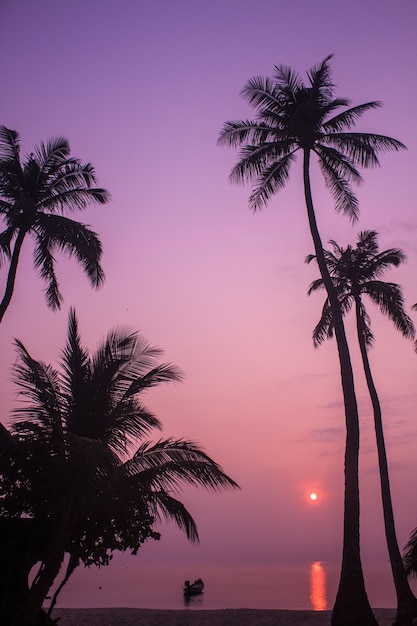 schöner Sonnenaufgang auf tropischem Meer