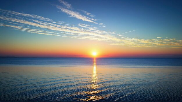 Schöner Sonnenuntergang am tropischen Paradiesstrand Farbige inspirierende tropische Sommerlandschaft