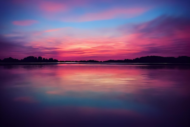 Schöner Sonnenuntergang am Ufer des Meeres