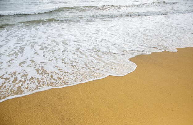 Schöner Strand Sommersand und Sonne Urlaubskonzept Reise- und Urlaubsfoto Barceloneta in der Stadt